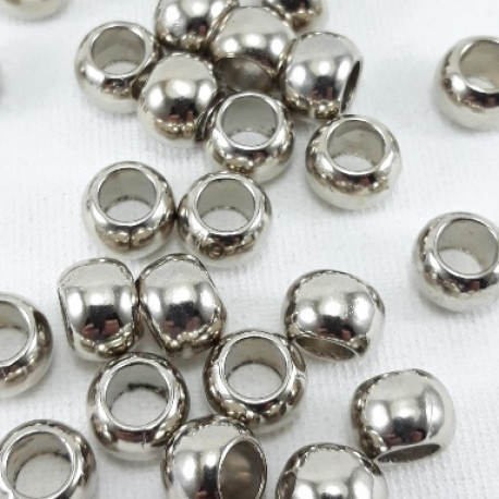 Metalowy koralik 100szt srebrny 1469 - 22452