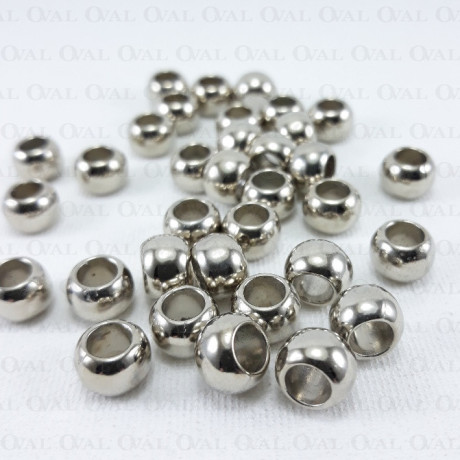 Metalowy koralik 100szt srebrny  1469