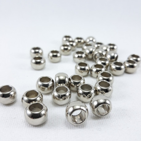 Metalowy koralik 100szt srebrny 1469 - 22456