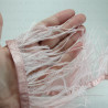 Feathers on ribbon dusty pink 11cm/1 yard 3179