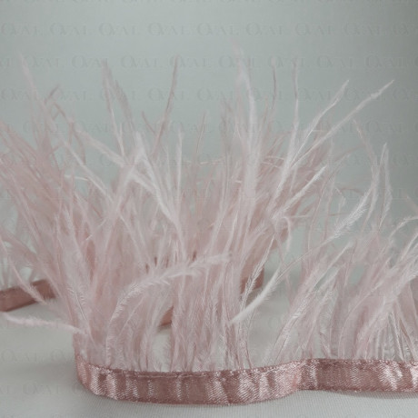 Feathers on tape dirty pink 10 yards 3795
