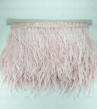 Feathers on tape dirty pink 10 yards 3795