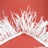Feathers on ribbon white 11cm /10y 4088