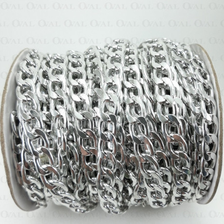 Chain 13.5x8.6mm/20m silver 3868