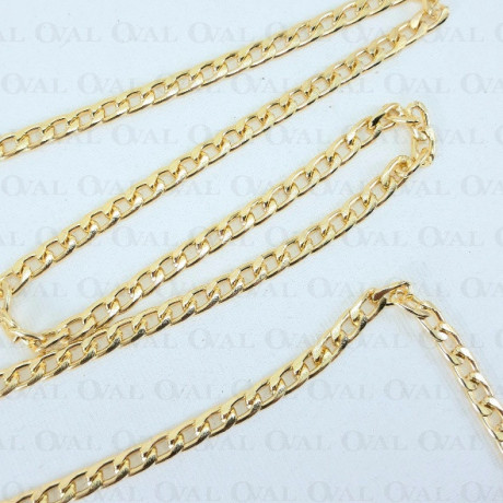 Chain 4.2x7mm / 30m gold 1296
