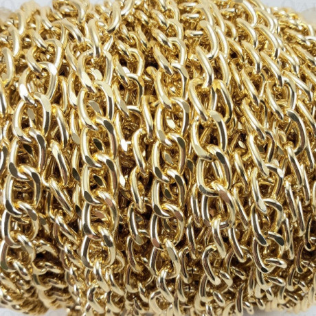 Chain 13x9mm/25m gold 4109