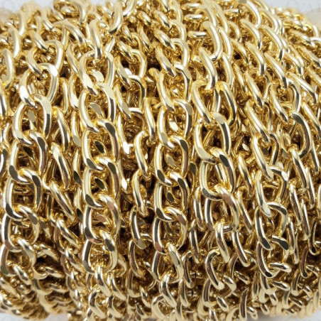 Chain 13x9mm/25m gold 4109