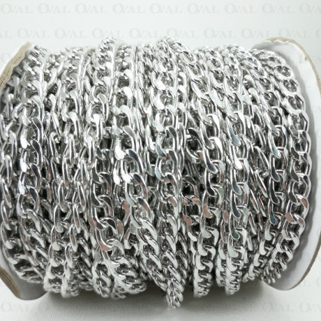 Łańcuch 10,7x6,6mm/30m srebro 4111