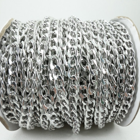 Łańcuch 10,7x6,6mm/30m srebro 4111 - 22635