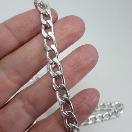 Łańcuch 10,7x6,6mm/30m srebro 4111 - 22636