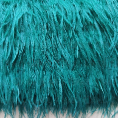 Pióra na taśmie zieleń 11cm /1m  4112