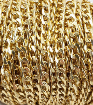 Chain 10.7x6.6mm/1m gold 4115
