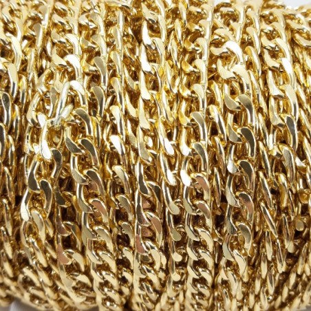 Chain 10.7x6.6mm/1m gold 4115