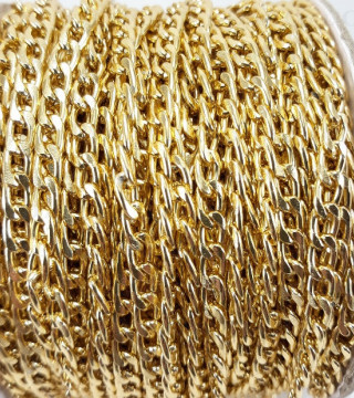 Chain 4.2x7mm / 1m gold 4117