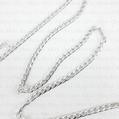 Łańcuch 4,2x7mm/30m srebro  2197