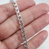 Chain 4.2x7mm/1m silver 1301