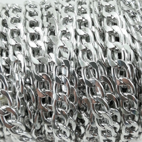 Chain 13.5x8.6mm/1m silver 4122