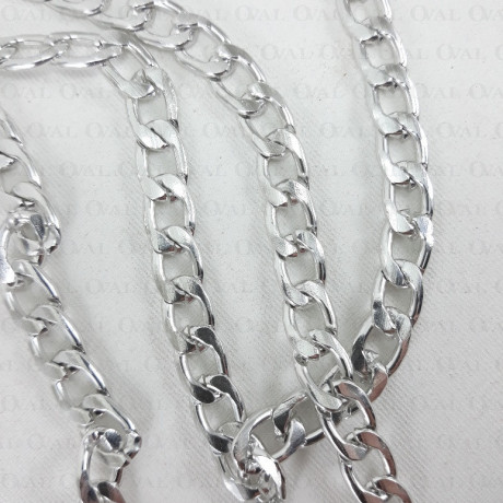Chain 13.5x8.6mm/1m silver 4122