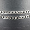 Chain 11.5x7.4mm/1m silver 4123