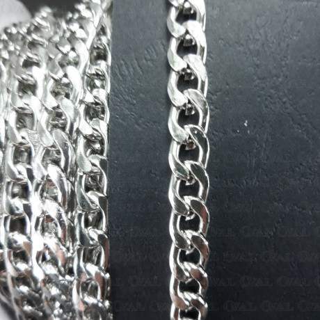 Łańcuch 11,5x7,4mm/30m srebrny  1298