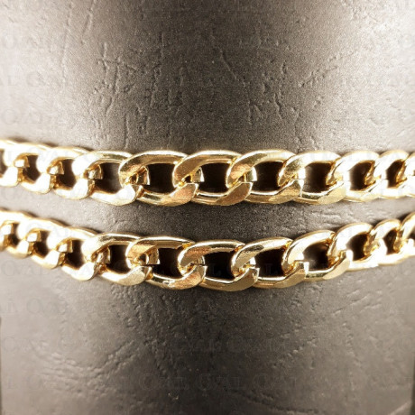 Chain 13.5x8.6mm/1m gold 4124