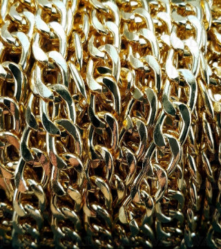 Chain 13.5x8.6mm/1m gold 4124