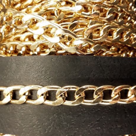 Chain 13.5x8.6mm/1m gold 4124