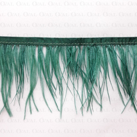 Feathers on tape green 10cm /1y 4126