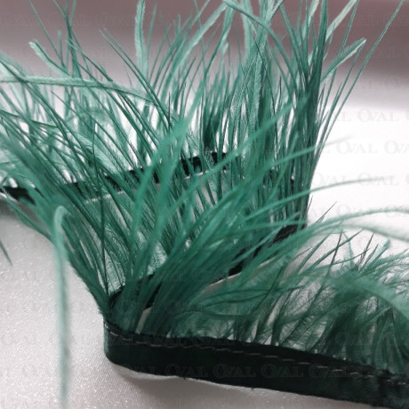 Feathers on tape green 10cm /1y 4126