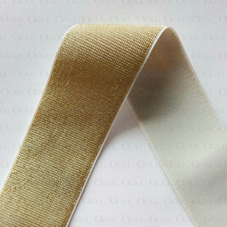 Decorative elastic 50mm/1y gold 2453