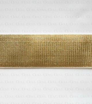 Decorative elastic 50mm/1y gold 2453