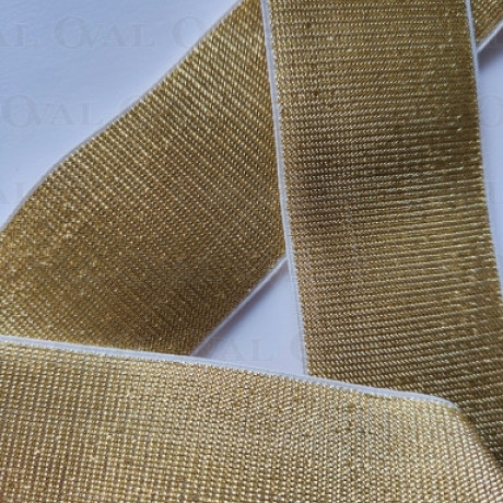 Decorative elastic 50mm/1y gold 2453