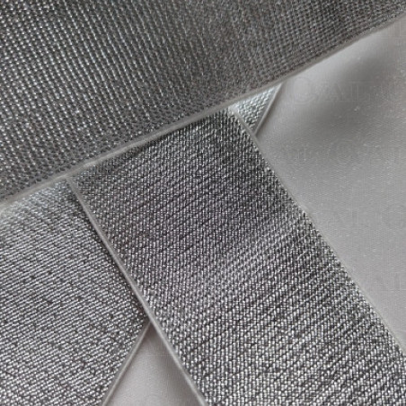 Decorative elastic 50mm/1y silver 2442