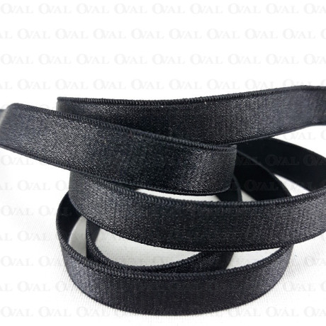 8mm/200m shoulder strap elastic black 4133 E