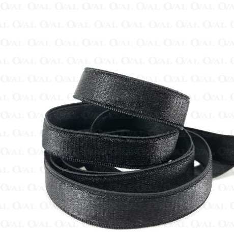 8mm/1m black shoulder strap elastic 4134 E