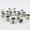 Shirt studs for dinner jacket, silver, 10 or 100 pcs 4136