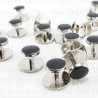 Shirt studs for dinner jacket, silver, 10 or 100 pcs 4136