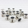 Shirt studs for dinner jacket, silver, 10 or 100 pcs 4136