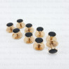 Stud buttons for dinner shirt, gold, 10 or 100 pcs 4137