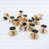Stud buttons for dinner shirt, gold, 10 or 100 pcs 4137