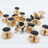 Stud buttons for dinner shirt, gold, 10 or 100 pcs 4137