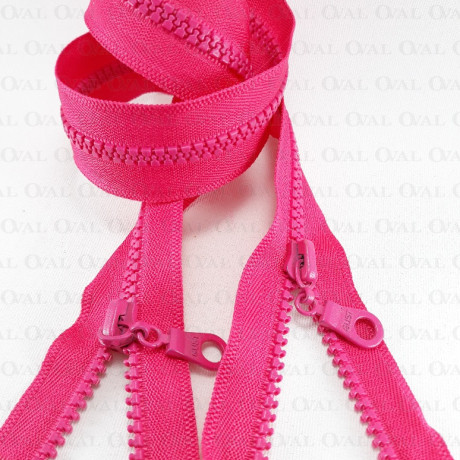 Two-slider zips amaranth 65.70 cm 2587