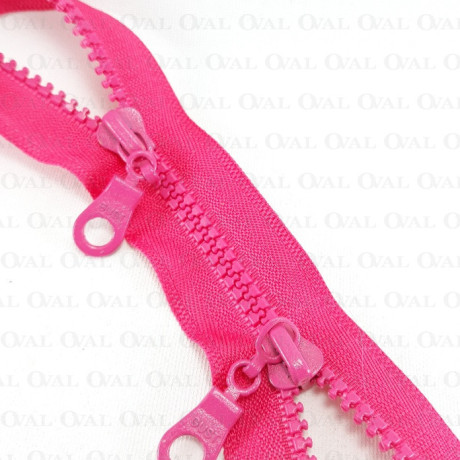 Zamki dwusuwakowe amarant 65,70cm   2587