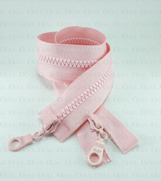 Two-slider zips pink 50, 60, 65, 70 cm 2555