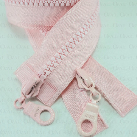 Two-slider zips pink 50, 60, 65, 70 cm 2555