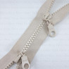 Beige double-slider zips 50cm 4139