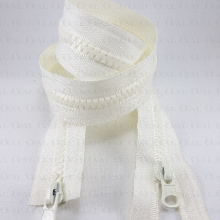 Zamki dwusuwakowe  ecru  60, 65,70cm   4140