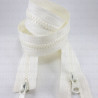 Ecru double-slider zips 60, 65, 70 cm 4140