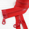 Two-slider zips red 50, 65cm 4141
