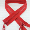 Two-slider zips red 50, 65cm 4141